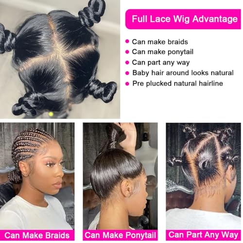 JYZ Full Lace Human Hair Wigs Burmese Wet Curly Hair 150% Density Raw Human Hair Full Lace Wigs Human Raw Hair Plucked Bleached Knots with Baby Hair 12 Inch Free Part