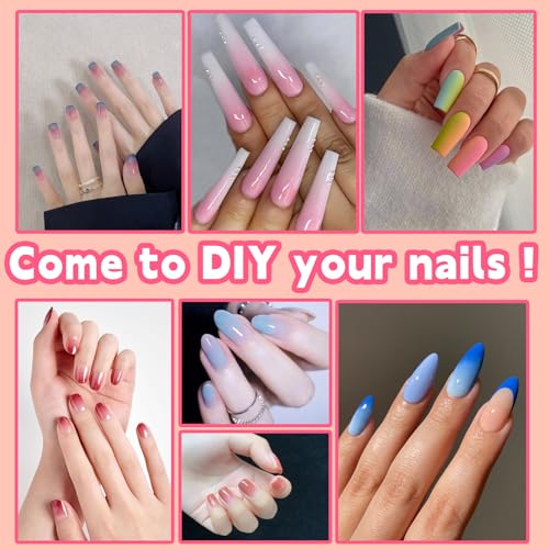 Pigment Powder for Nails 40 Colors Set, Colorful Nail Pigment Powder Palette with Iridescent Shades for Ombre & Bold Manicure, Home Salon DIY Nail Art Supplies
