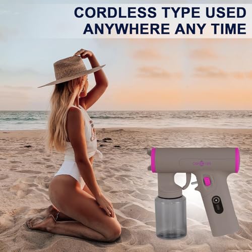 Cordless Spray Tan Machine Strong Power With USB Charger Portable Handheld Travel Spray Tan Kit For Home Salon DIY Mobile Beach Travelling