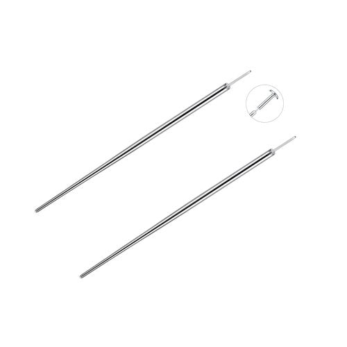 Aumeo G23 Titanium Threadless Piercing Taper 14G 16G 18G Piercing Insertion Pin Taper for Nose Lip Monroe Ear Tragus Helix Push in Body Piercing Stretching Kit Assistant Tool (Straight-20G)