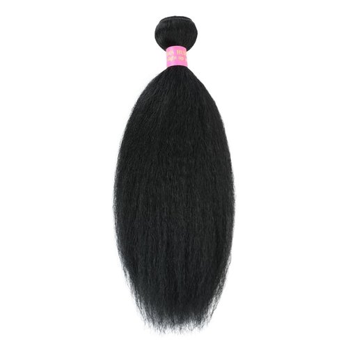 20 inch Kinky Straight Bundles Yaki Straight Human Hair Bundles 100% Unprocessed Brazilian Virgin Hair Kinky Straight Human Hair For Black Women