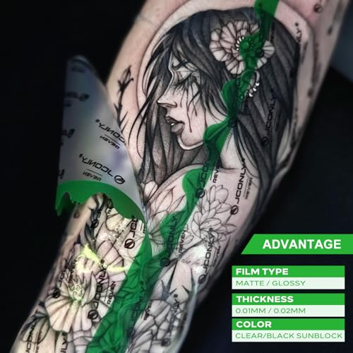 WZPB Tattoo Aftercare Bandage Roll 7.87 in x 10.94 yd Second Skin Tattoo Cover ? Protective Wrap for Tattoo Care