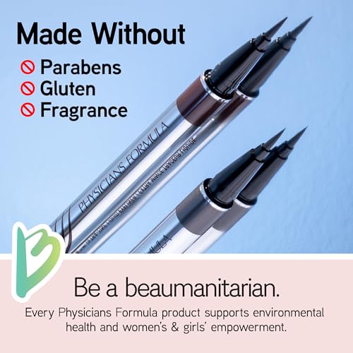 Physicians Formula Eye Booster, Lash-Enhancing 2-in-1 Eyeliner Serum, Dermatologist Approved, Hypoallergenic, Cruelty-Free & Vegan - Deep Brown