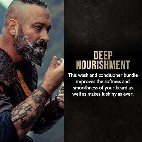 The Beard Struggle - Marksman's Beard Conditioner - Valhalla's Gates, Gold Collection - Nourish, Softens, & Strengthens Beard - Radiance Beard Conditioner for Men (8 Fl oz)