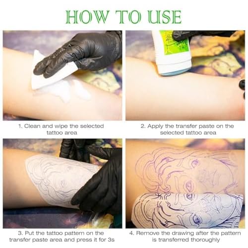 Tattoo Transfer Cream Gel, Professional transfer Soap Stencil Safe and Long-Lasting Accessories for Tattoo Supplies (Pack of one)