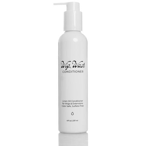 WIG WASH - WIG CONDITIONER - Linen Oil Conditioner – Sulfate-Free Formula for Human Hair Wigs, Extensions & Natural Hair – Moisturizing, Lightweight, Color Safe – 8 fl oz