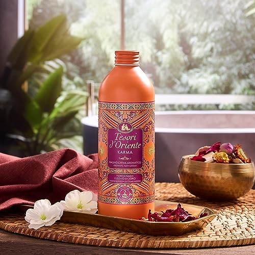 Tesori d'Oriente Karma Aromatic Body Wash with Nashi Flower and Cedar Wood 500 ml, 16.9 Fl Oz made in Italy [italian import]