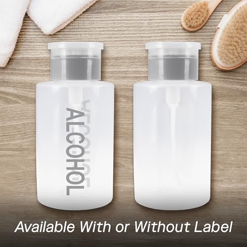 9oz Gray Push Down Pump Dispenser Empty Refillerble Bottle with Flip Top Cap - for Nail Polish, Travel, Cosmetics Packaging