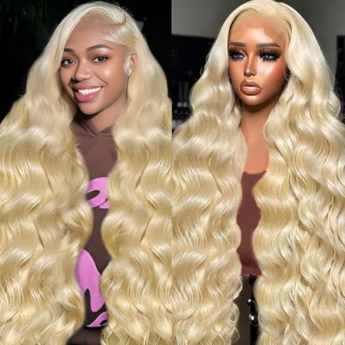 613 Lace Front Wig Human Hair 200 Density Blonde Wig Human Hair 613 HD Lace Frontal Wig 13x4 Body Wave Lace Front Wigs Human Hair Blonde Lace Frontal Wig 36 Inch