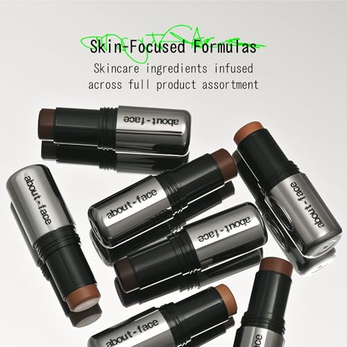 about-face Beach Freak Bronzer Stick Surf Curse? Ultra-Creamy, Vegan Bronzer & Contour Stick with Skincare Benefits ? Dewy Finish ? Hydrating Formula with Daikon Seed Extract ? Medium
