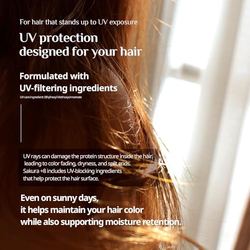 BnD Blooming SAKURA Argan & Collagen Hair Oil 80ml ? Lightweight Leave-in Treatment for Dry & Frizzy Hair, Smooth Finish, Non-Greasy, UV Protection, Floral Scent, Nourishing Oil ? Korean Beauty