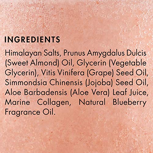 MAJESTIC PURE Himalayan Pink Salt Body Scrub with Collagen and Sweet Almond Oil | Exfoliating Scrub for Skin Care, Stretch Marks, Acne, Cellulite | 10 oz