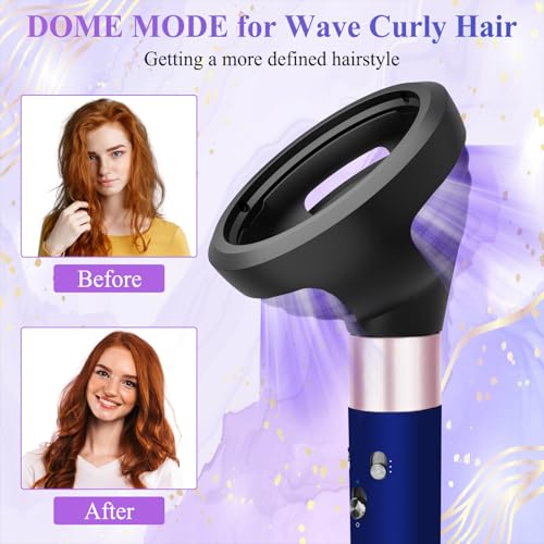 Diffuser Attachment for Dyson Airwrap, Wave Curl Diffuser With Dome Diffuse Dual Mode Attachment Compatible With Airwrap HS01/05/08, Replacement Part for No.974149-01 for Curly Coily Wavy Hair