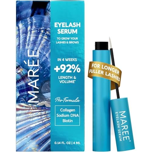 MAREE Eyelash Serum To Grow Lashes & Brows - Eye Lash Serum for Eyelash Growth Without Prostaglandin - Rapid Enhancing Lash Growth Eyebrow Boost Oil - S?rum De Pesta?as Suero Para Pesta?as Crecimiento