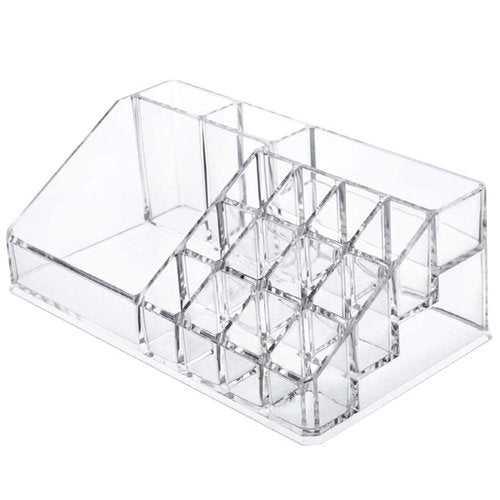 Ckoytals Lipstick Organizer and Storage, 16 Slots Clear Case Display Rack Holder (QX154)