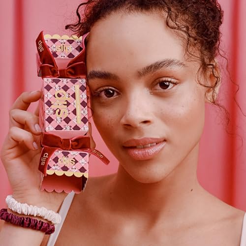 slip Assorted Scrunchies in Holiday Cracker Packaging: Anti-Crease, Anti-Breakage Slipsilk¢â Design Protects Delicate Hair | Includes 3 Pure Silk Scrunchies, Sweetheart