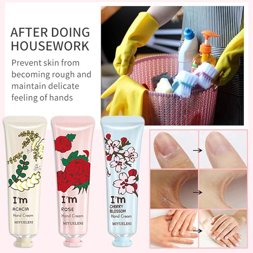 firstfly 10 Pack Hand Cream Bulk,Gifts for Women,Mothers Day Gifts, Bridesmaid Gifts, Party Favors, Natural Fragrance Mini Lotion, Moisturizing Hand Lotion Cream for Dry Cracked Hands
