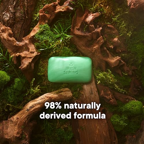 Irish Spring Bar Soap for Men, Original Clean, Smell Fresh and Clean for 12 Hours, Men Soap Bars for Washing Hands and Body, Mild for Skin, Recyclable Carton, 3.7 Ounce - 3 Count (Pack of 8)