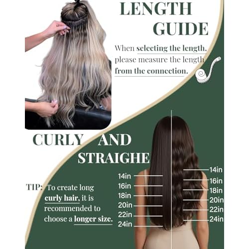 Ugeat Blonde Tape in Extensions Human Hair Highlights Tape in Extensions for Short Dark Ash Blonde with Golden Blonde Straight No Damage to Natural Hair for Wedding 16Inch 20Pcs 50G