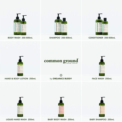COMMON GROUND All Natural Face Cleanser Wash, Paraben & Cruelty Free, Normal, Oily, Dry, Sensitive, Organic, Vegan, Plant-Based, pH 5.5, Avocado Oil, Men, Women, 8.4 Fl Oz (2 Pack)