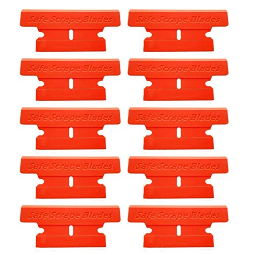 MINISCRAPER® Plastic Razor Blades,T-2 Blade 50% Wider 20 Pack