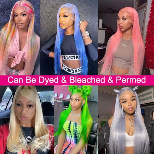 13x6 613 Blonde Frontal Straight Transparent HD Lace Frontal Closure 12A Brazilian Virgin Remy Hair Free Part Ear to Ear Blonde Human Hair For Women Pre Plucked With Baby Hair 150% Density 22 Inch