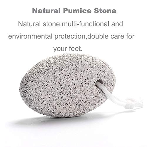 Natural Foot Pumice Stone for Feet, Borogo 5-Pack Lava Pedicure Tools Hard Skin Callus Remover for Feet and Hands - Natural Foot File Exfoliation to Remove Dead Skin, Heels, Elbows, Hands