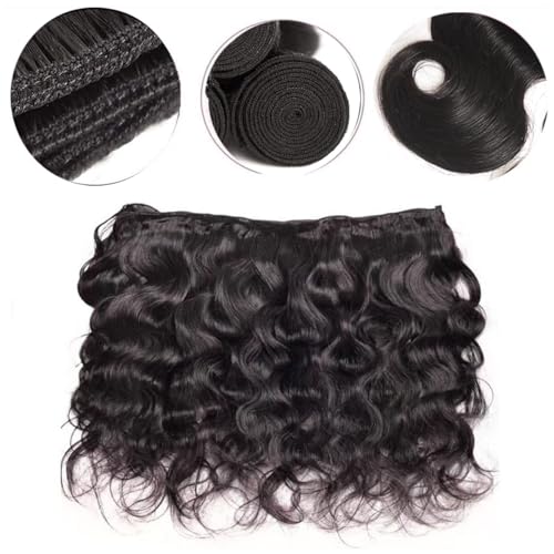 Brazilian Human Hair Bundles 12A Body Wave Bundles Human Hair Unprocessed Brazilian Virgin Hair Weave Bundles Deals Human Hair e Natural Black (black body wave bundles, 18 20 22)