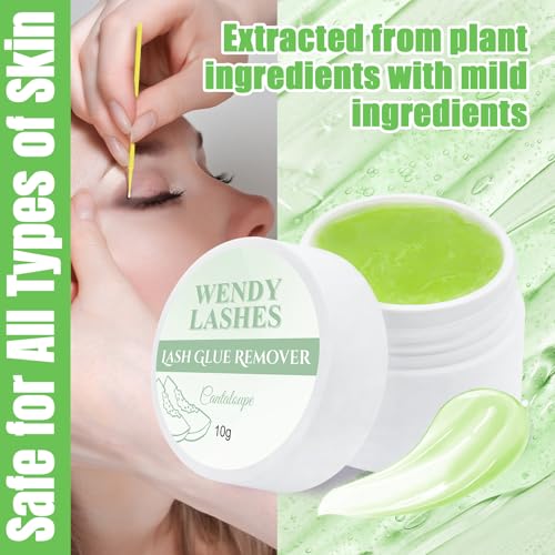 Eyelash Extension Remover Lash Remover for Lash Extensions Low Irritation Eyelash Glue Remover Professional Salon Eyelash Adhesive Remover(10g)