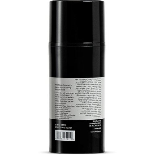 Anthony Wake Up Call, 3 Fl Oz, Face and Anti-Puffiness – Tired Skin Refresher & Moisturizer with Caffeine, Menthol, Green Tea, and Shea Butter