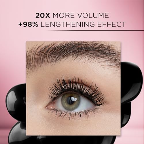 L'Oreal Paris Voluminous Lash Paradise Waterproof Mascara, Blackest Black, 0.25 Fl Oz (Pack of 1) Packaging May Vary