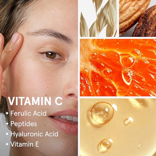 iRestore Vitamin C Brightening Serum ? Anti Aging Face Serum with 15% Ascorbic Acid, Vitamin E, Ferulic Acid, Peptide Complex & Hyaluronic Acid (Pack of 1)