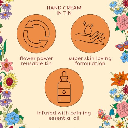 Heathcote & Ivory Love Revival-Hand Cream in Tin 100ml - Hydrating Hand Cream in Decorative Tin for Beautiful Hands