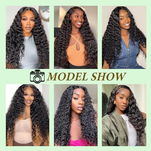 Deep Wave Bundles 28 28 28 Inch 12A Soft And Thick Double Weft 100% Unprocessed Brazilian Remy Curly Human Hair Bundles for Black Women