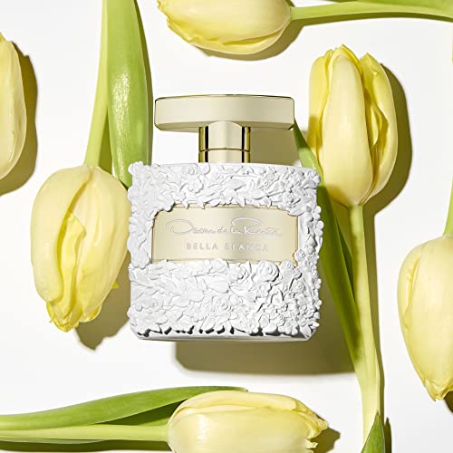 Oscar de la Renta Bella Blanca Eau de Parfum 3 Piece Gift Set for Women - Perfume Spray 3.4 Fl. Oz, & 1.0 Fl. Oz., and Body Lotion 3.4 Fl. Oz.