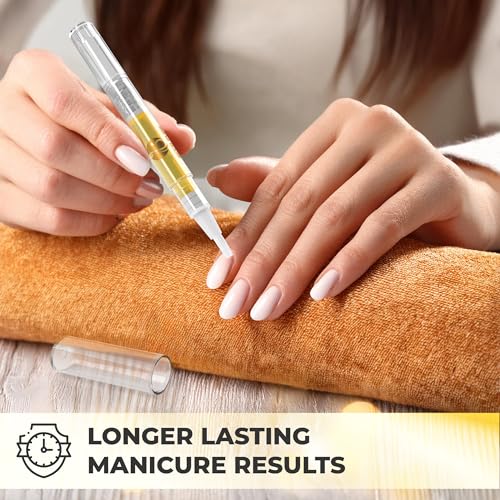 Cuticle Oil Protector Pen ? Nail Care & Strengthening Treatment for Manicures, Compatible with Gel Polish & Acrylics