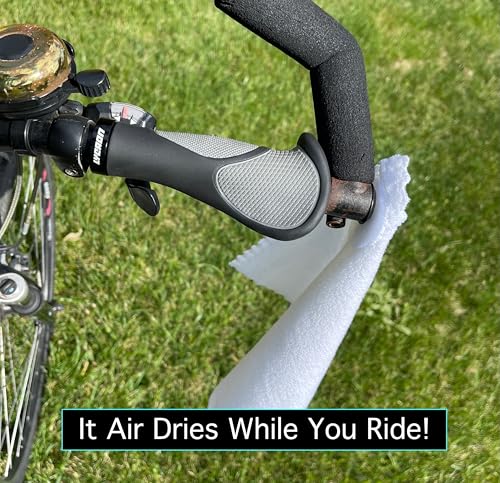 No Sweat Ride Rag Will Keep Burning Sweat Out of Your Eyes, and Off Your face; Providing Cooling Relief Right at Your fingertips; The Ideal Gift for Cyclists.
