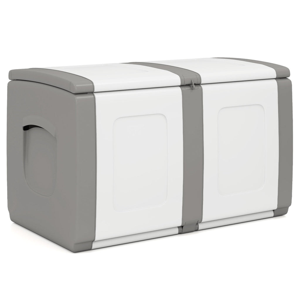 53 Gallon Patio Container with Lockable Lid for Packages and Garden