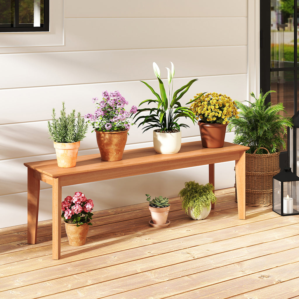 55 Inch Outdoor Teak Wood Bench - 880 LBS Capacity