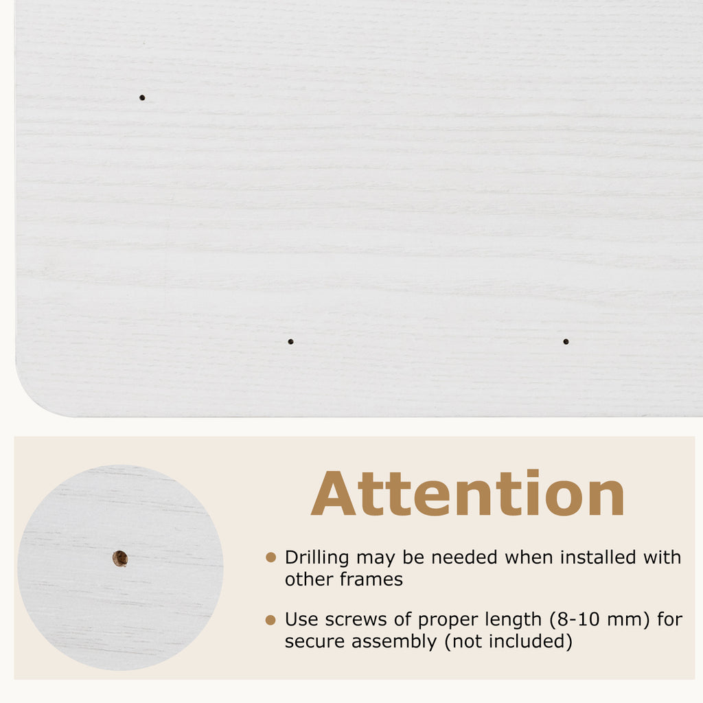 55 x 28 inch Tabletop for Standard and Standing Desk Frames - White