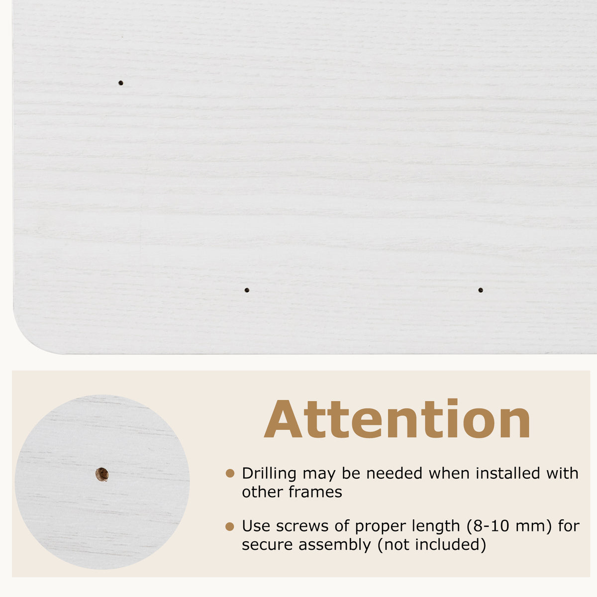 55 x 28 inch Tabletop for Standard and Standing Desk Frames - White