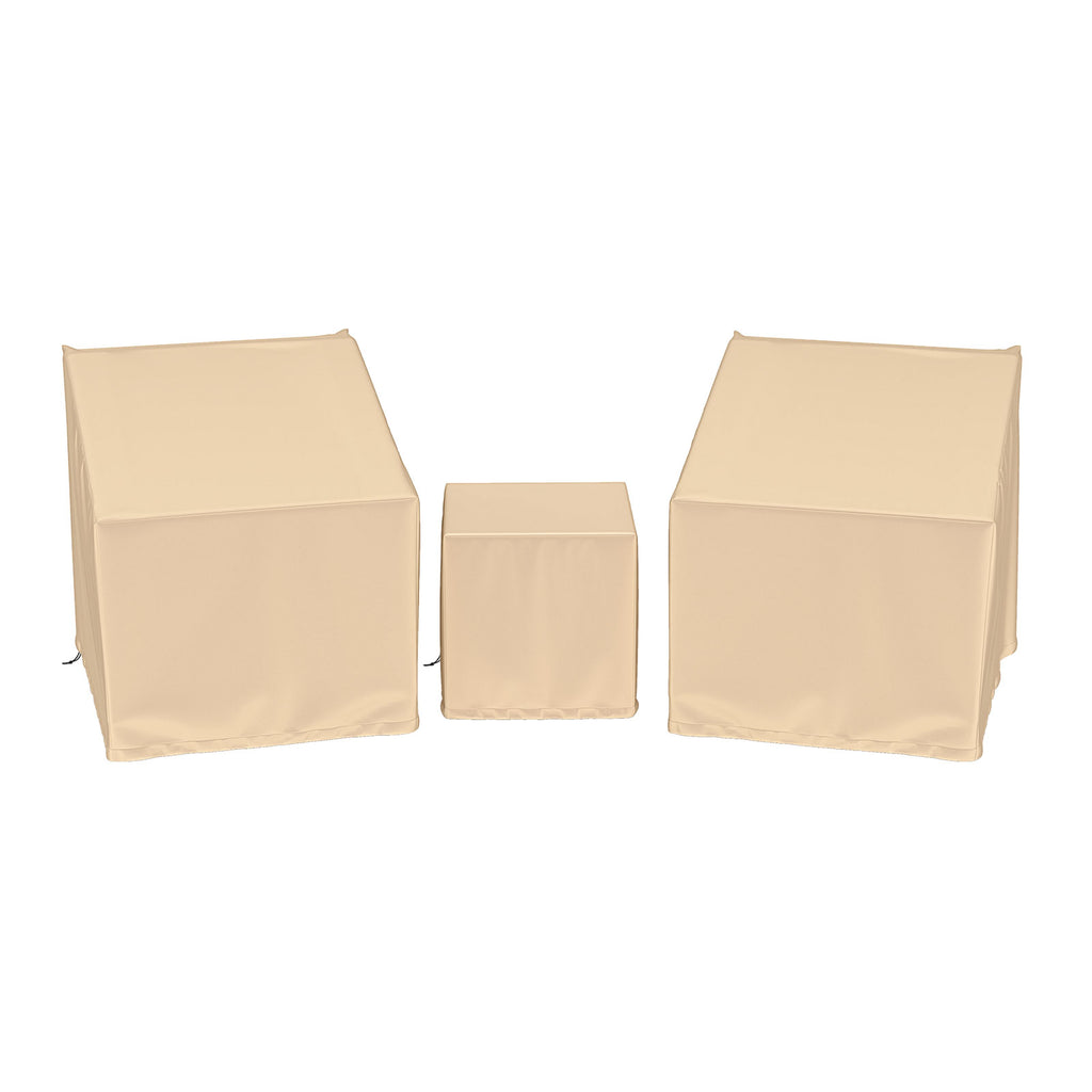 Patio Furniture Covers Waterproof 3-Piece Bistro Set - Black