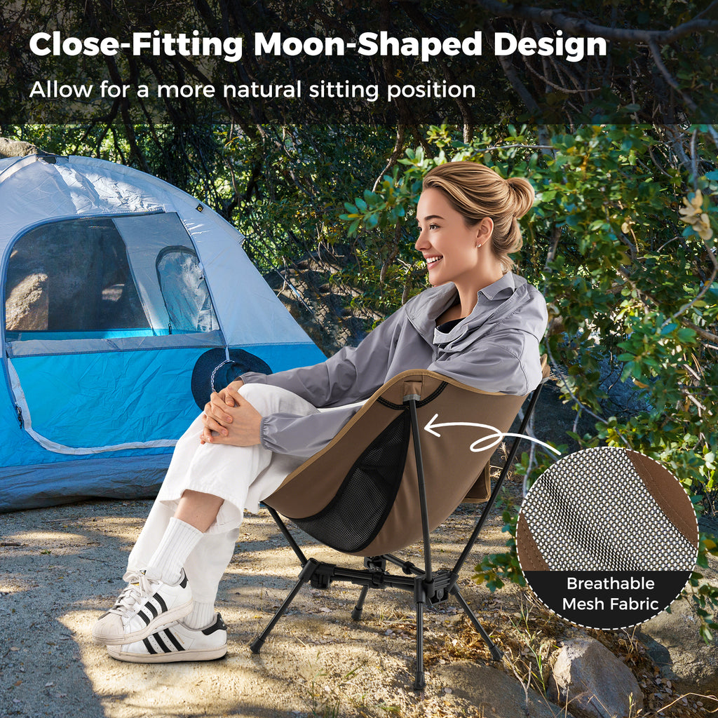 Portable Camping Chair with Compact Carrying Bag