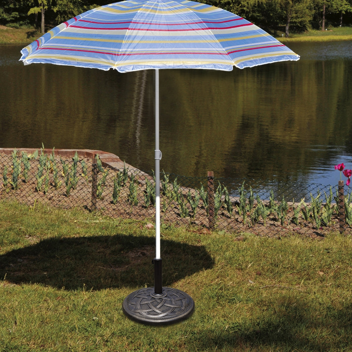 22 Inch Round Umbrella Base Stand - Heavy Duty