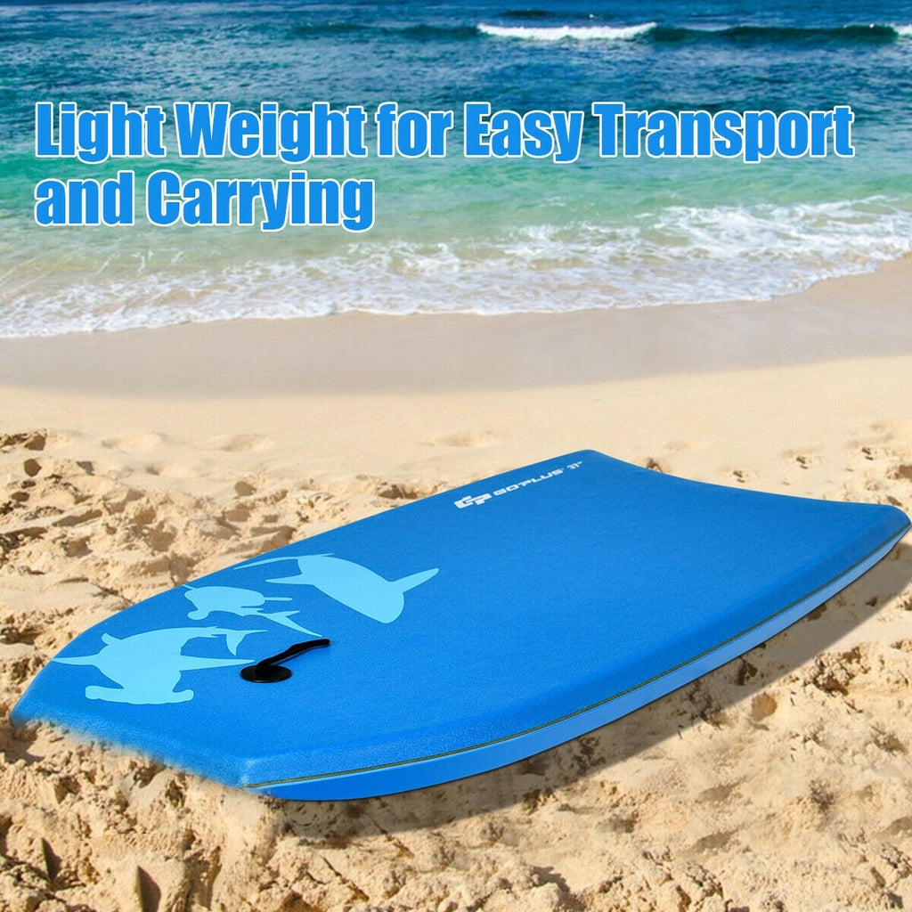 Lightweight Bodyboard Surfing with EPS Core - S Size, Buoyancy & Impact Resistant