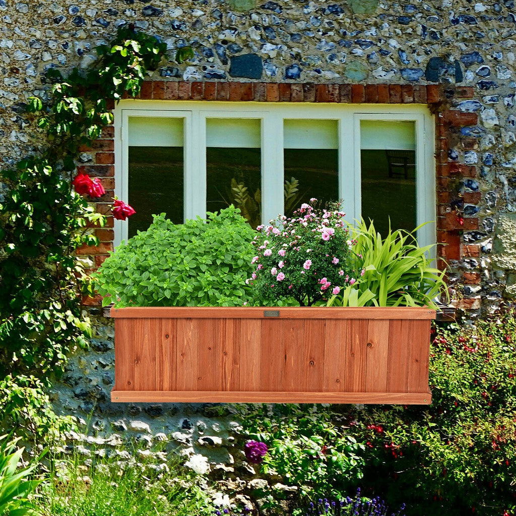 Wooden Planter Box 40 inches - Fir Garden Planter