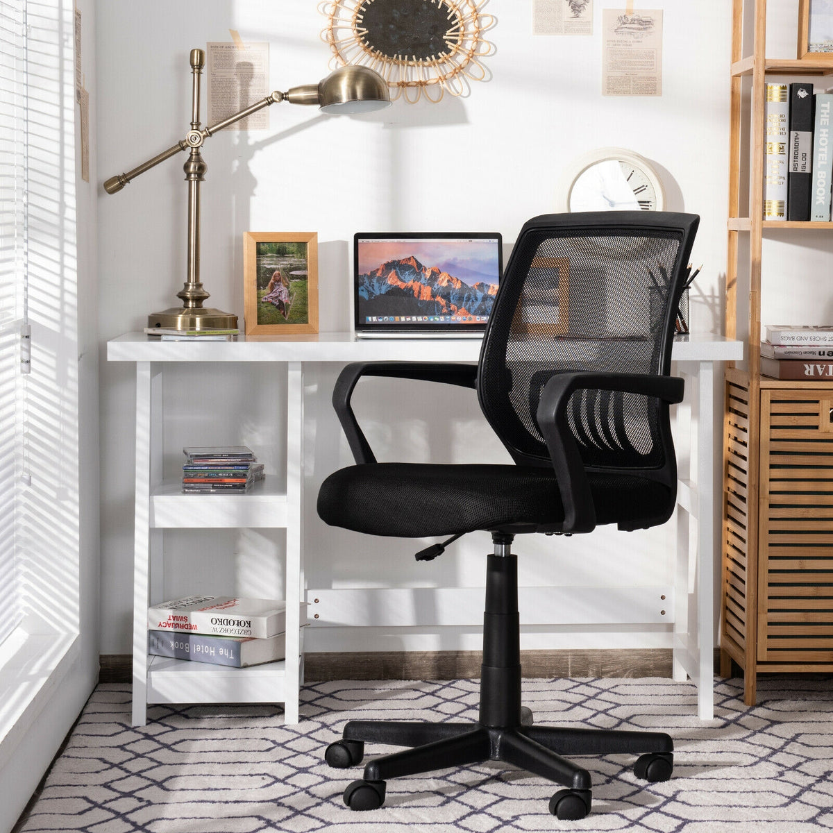 Mid-Back Mesh Executive Chair with Lumbar Support - B
