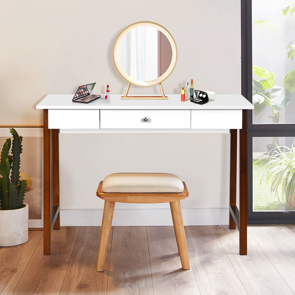 Computer Desk with Storage Drawers - Walnut
