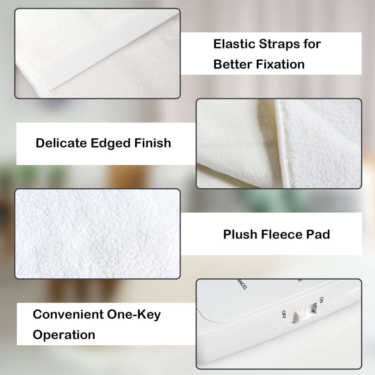 Massage Bed Heating Pad 71x31 Inch - 5 Heat Settings