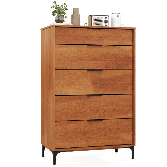 5-Drawer Dresser with Interlock System, White